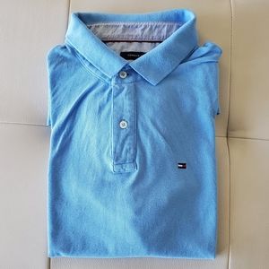 Tommy Hilfiger mens ligh blue polo shirt